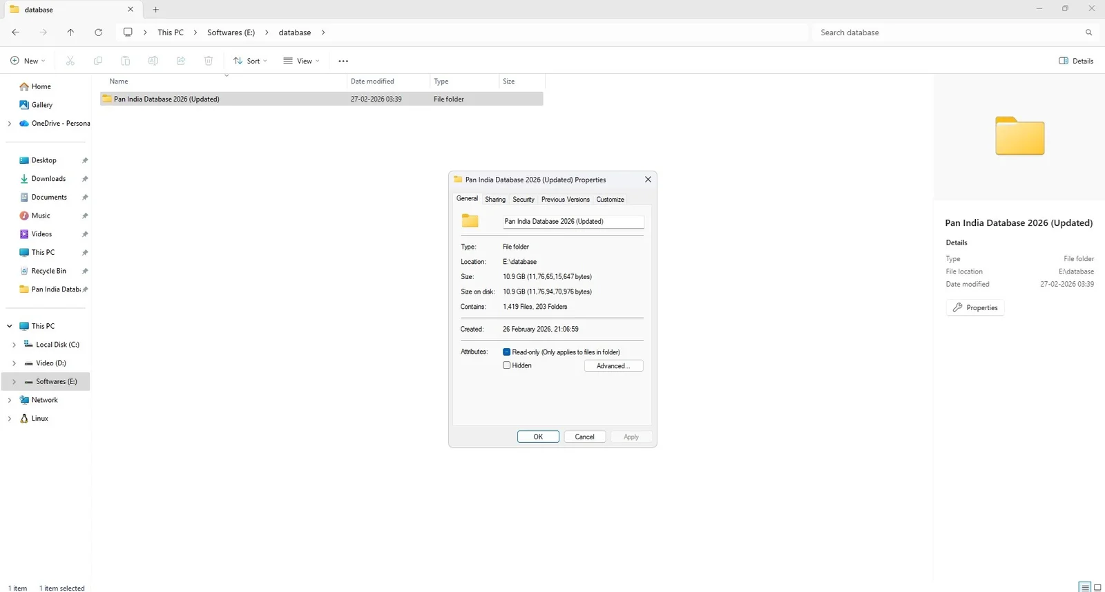 Database Preview